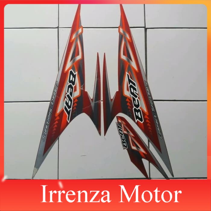 striping sticker lis body  beat 2012 - beat karbu 2012 merah