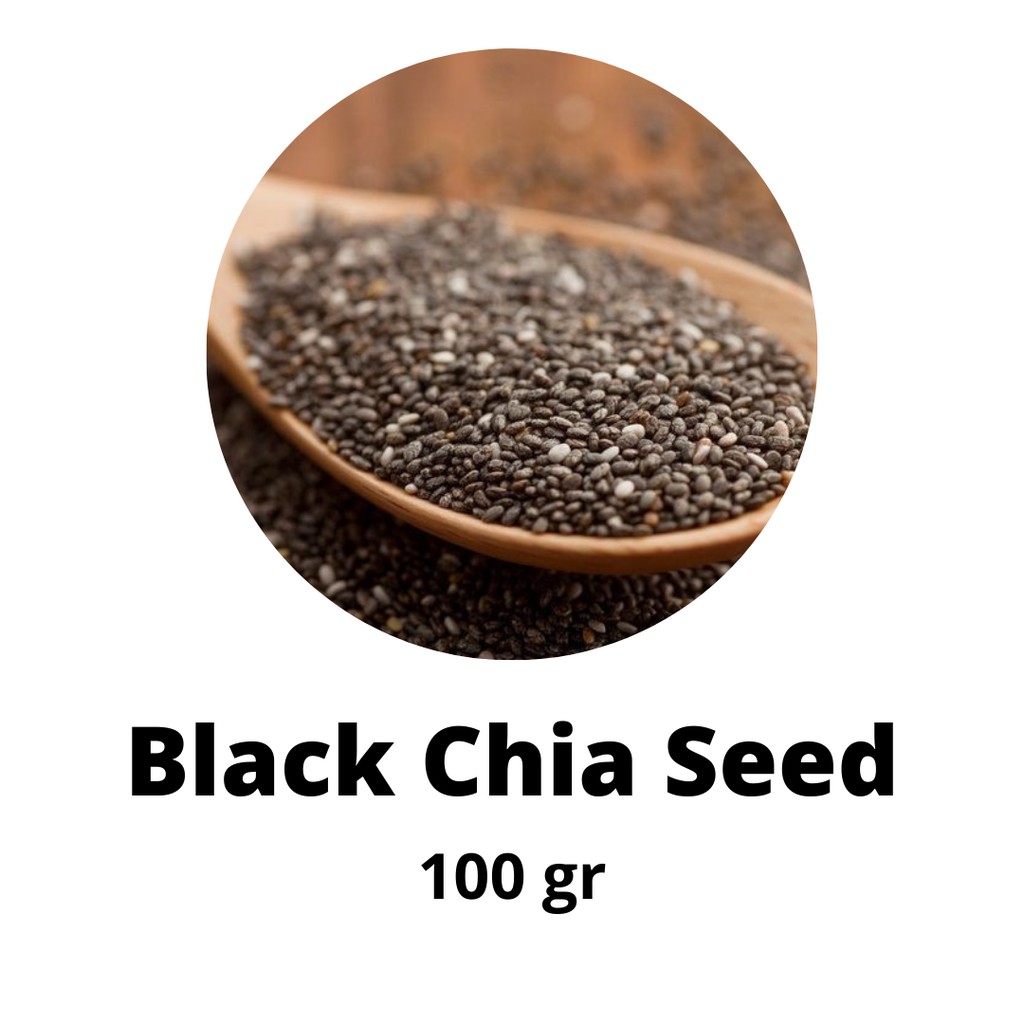 

[100 gram] Black Chia Seed Organic Premium (Mexico)