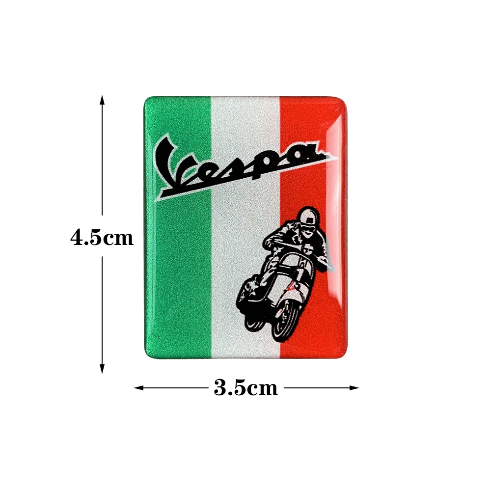 3D Vespa Reflektif Lembut Magnet Stiker Aksesoris Motor untuk PIAGGIO Vespa GTS300 LX125 LX150 125 150 Yaitu Sprint Primavera 300