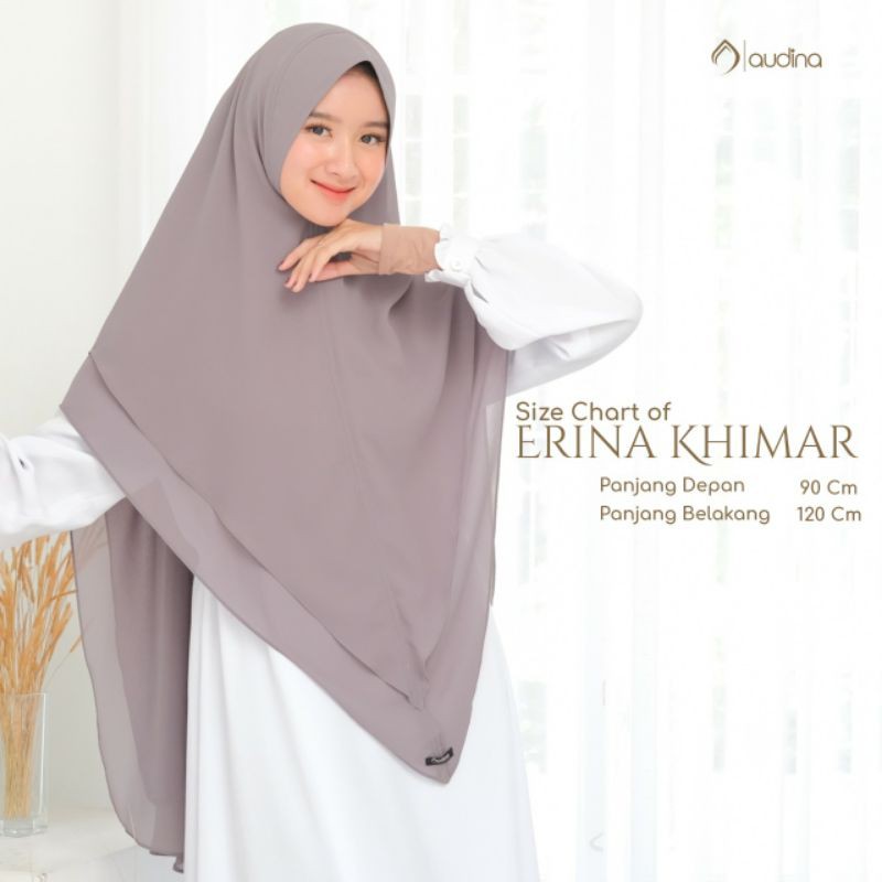 KHIMAR ERINA POLOS HIJAB INSTAN || AUDINA