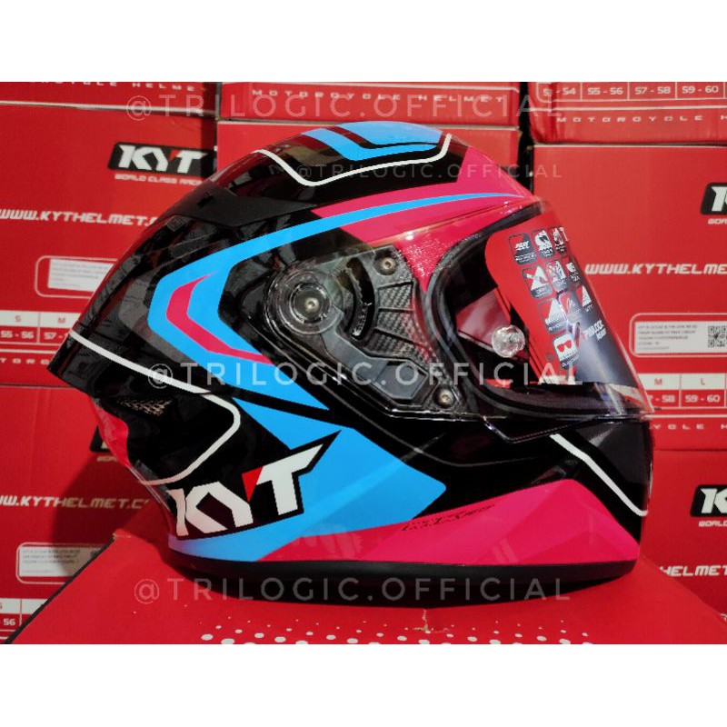 KYT TT Course Black Pink Blue