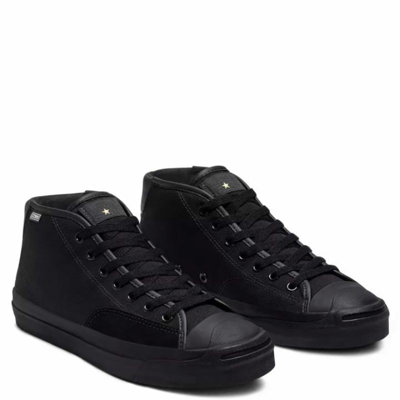 CONVERSE JACK PURCELL BY ALEXIS SABLONE MID - BLACK ENAMEL RED