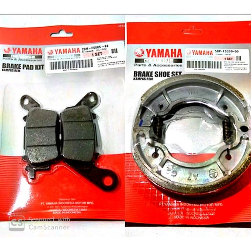 KAMPAS REM DEPAN BELAKANG YAMAHA LEXI