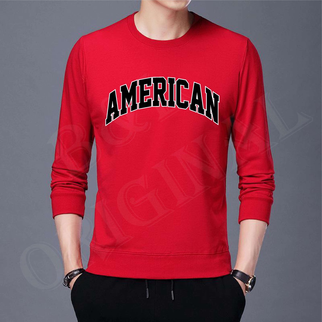 BS/COD/BAJU KAOS AMERICAN/ATASAN FASHION PRIA DAN WANITA LENGAN PANJANG/GOOD QUALITY