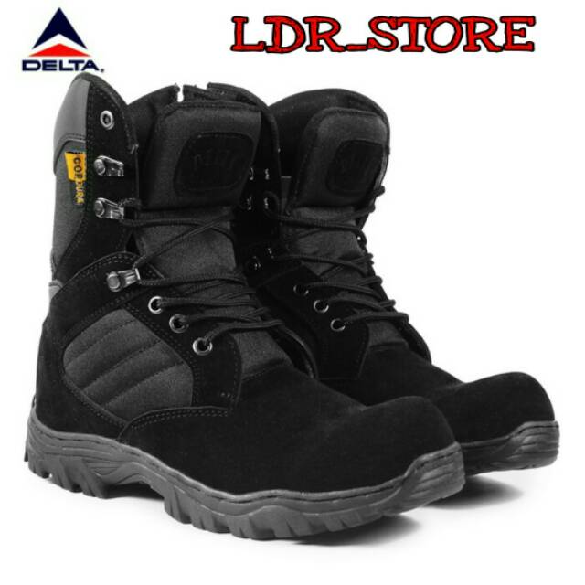 Sepatu safety DELTA CORDURA pria touring.hiking.tracking SATPAM TNI POLRI LINMAS PDL PDH