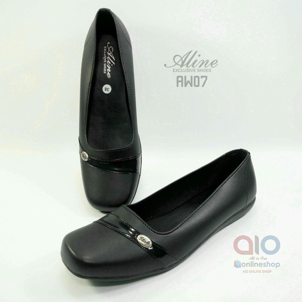 Aline Sepatu Flat Wanita Pantofel Teplek Flats Shoes Formal AW07