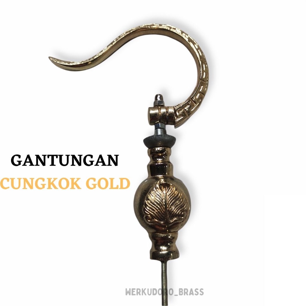 GANTUNGAN SANGKAR BURUNG CUNGKOK PLUS PION GOLD CANTOLAN SANGKAR BURUNG MURAI KOTAK BRANJANGAN