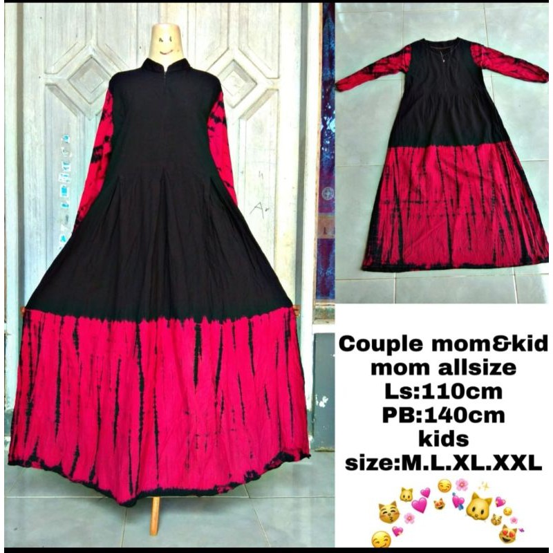 COD COUPLE GAMIS TWILL IBU DAN ANAK