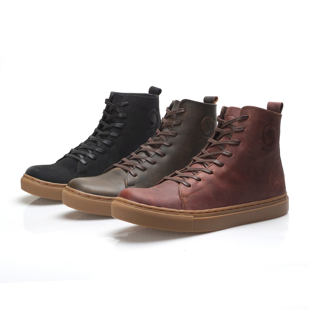 MAGNUS BROWN |FORIND x Greata| Sepatu Vintage Klasik High Hi Pria/Cowok/Men Boots Original Footwear