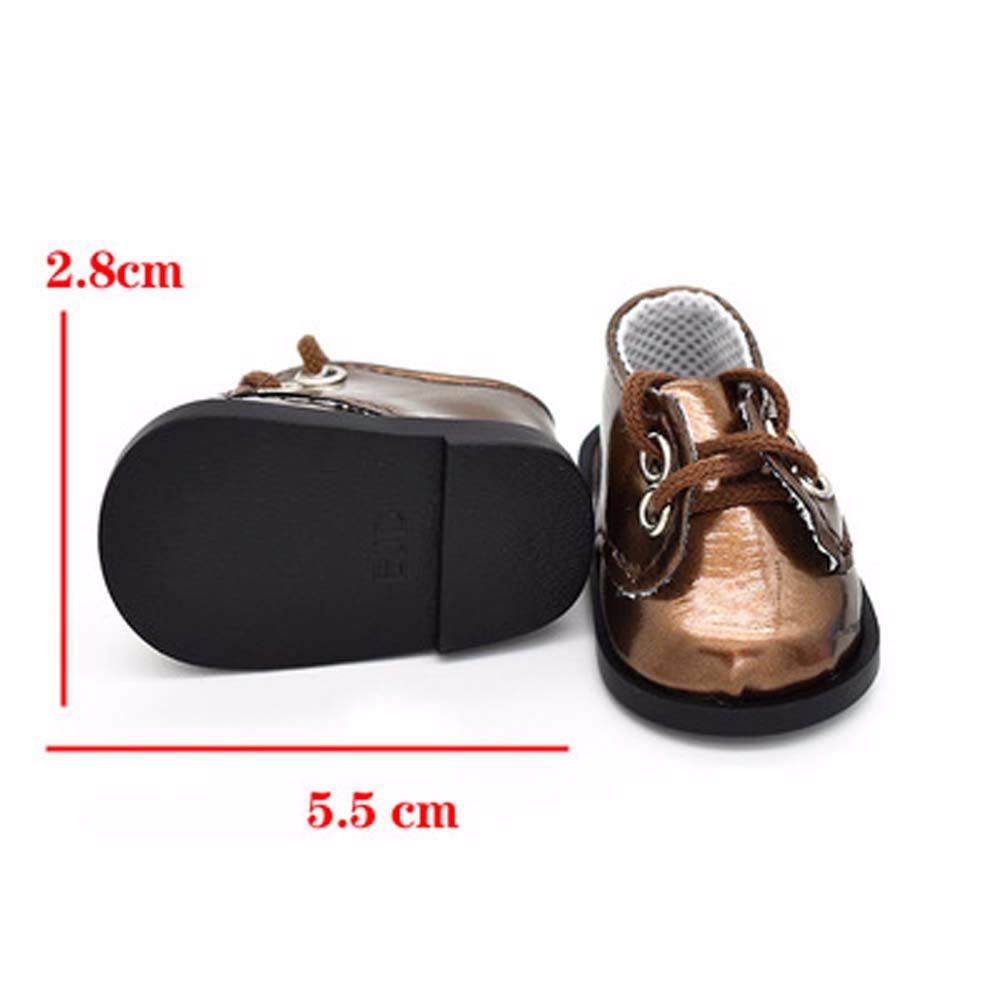 LANFY Cute Mini Doll Shoes Childrens Gift Doll Boots PU Shoes for BJD Doll Christmas Gift DIY Toys Handmade Doll Accessories for EXO Russian 5.5*2.8cm Fashion Sequin Shoes/Multicolor