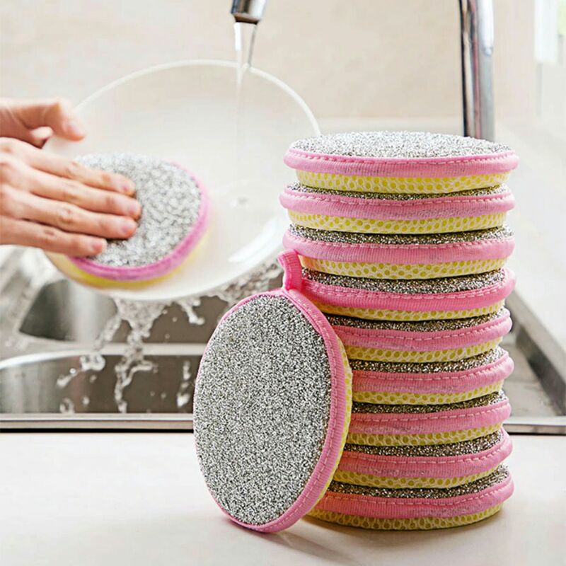 Xin Yuan Spons Cuci Piring Serbaguna Double Sides Cleaning Sponge 3 Pcs - XY-0186 - Mix Color