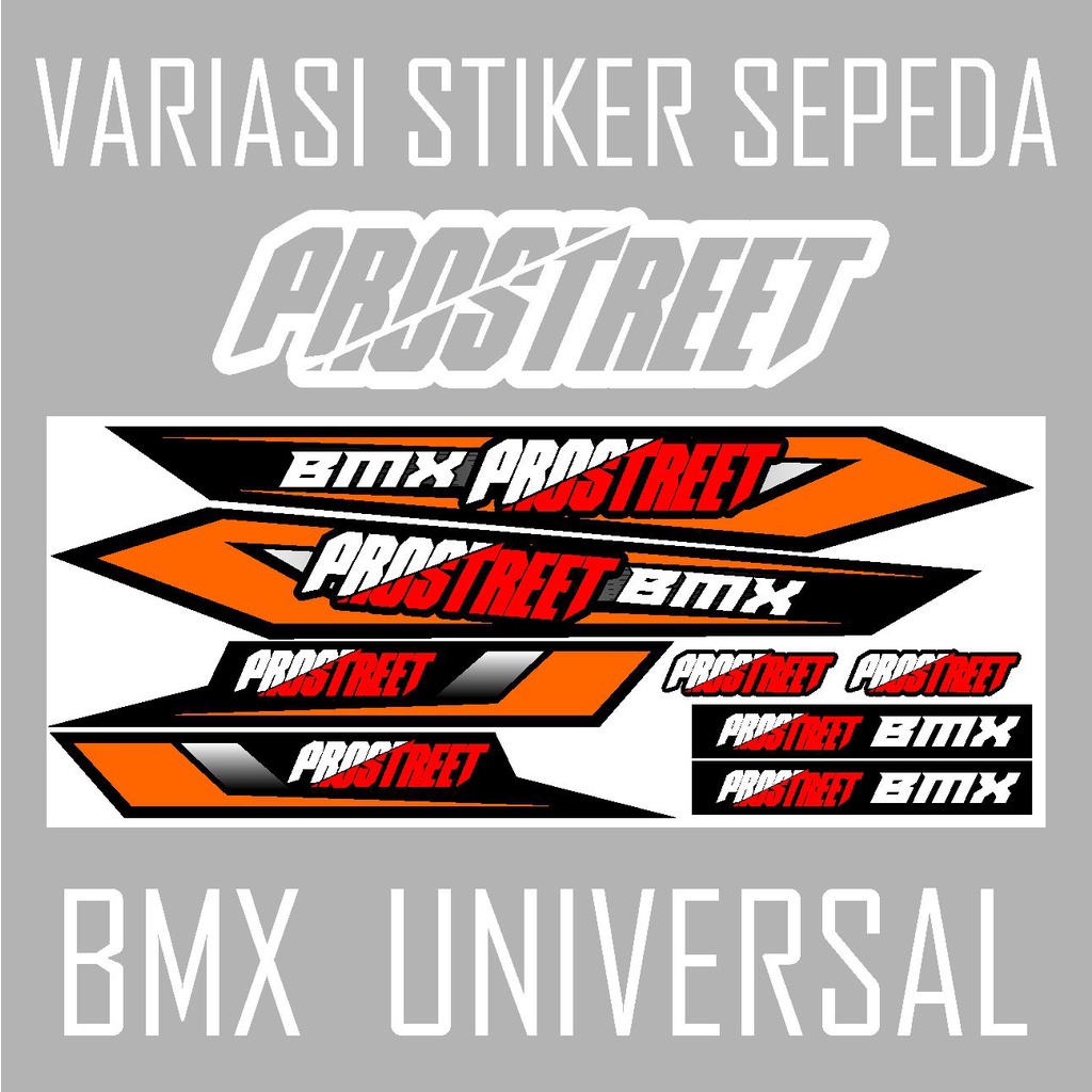 STIKER SEPEDA BMX PROSTREET EMBLEM SEPEDA BMX - STRIPING DECAL SEPEDA - UNIVERSAL 06