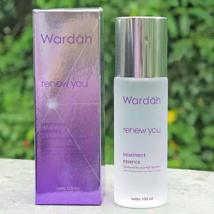 ESSENCE Wardah RENEW YOU Anti Aging Treatment Skincare - 100 ml &amp; 50 ml - Ungu Toner Serum Hydrating