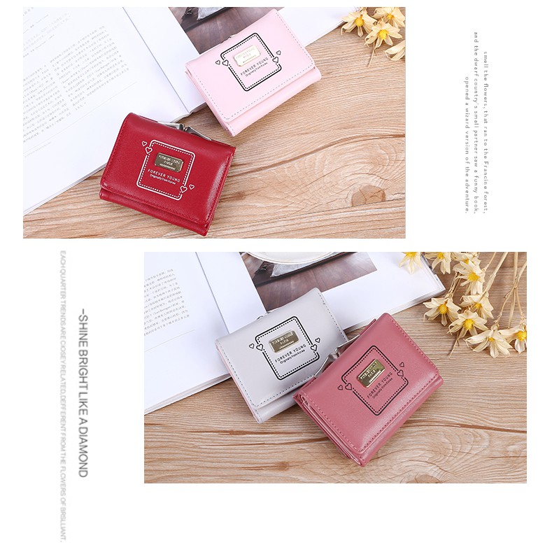 (27AN.ID) COD Forever young Polos F8  Dompet Wanita Import Real Pic dompet wanita import  mini C11-5