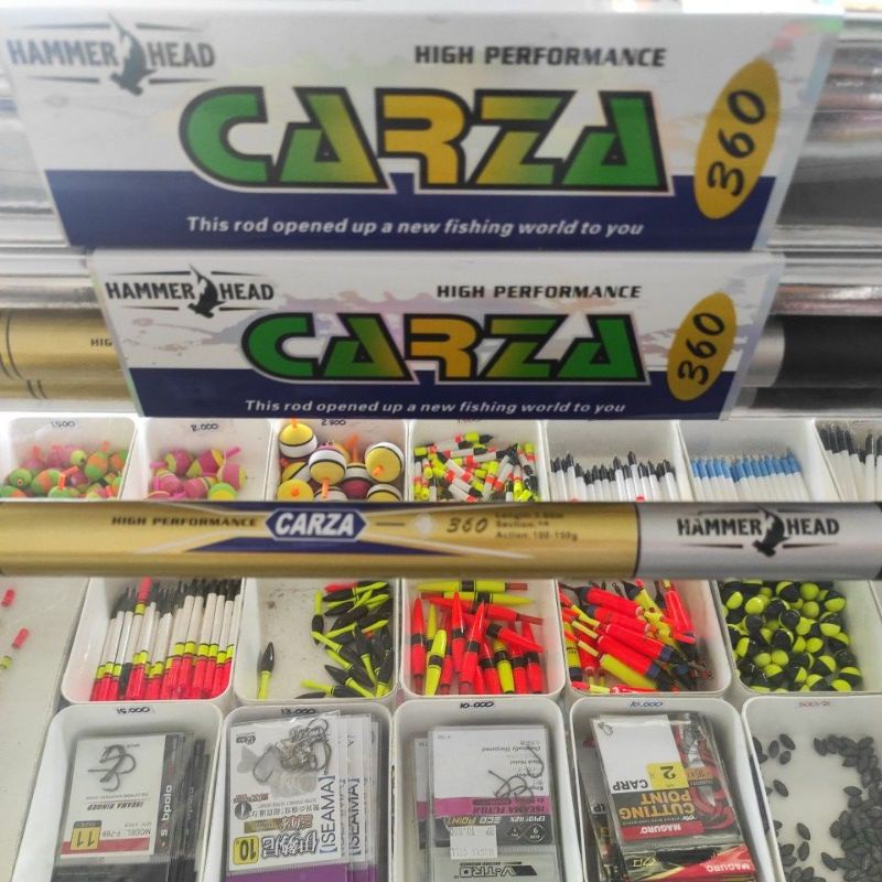 Joran tegek CARZA HAMMER HEAD 360 ros pendek
