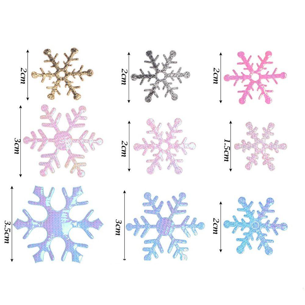 Nanas100 /200/300Pcs Natal Confetti Glitter Aksesori Dekorasi Pernikahan Perlengkapan Pesta Ulang Tahun Xmas Snowflake