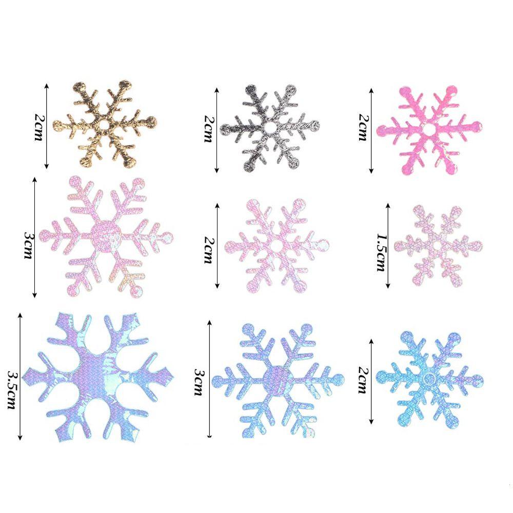 Top100/200/300pcs Natal Confetti DIY Craft Dekorasi Rumah Perlengkapan Pesta Ulang Tahun Xmas Snowflake