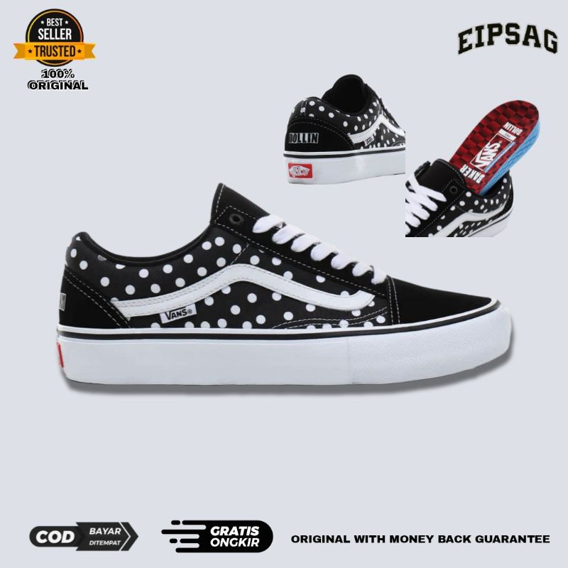vans old skool polka dot