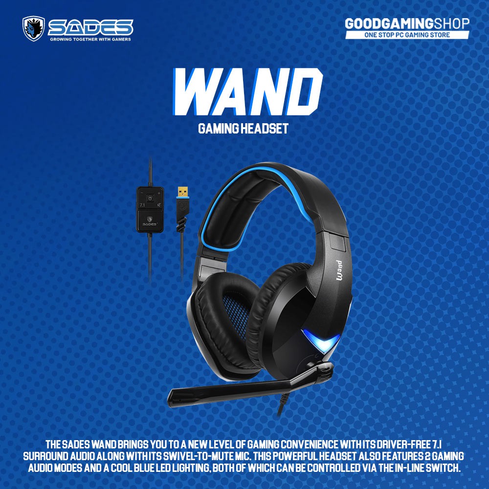 Sades Wand Gaming Headset Shopee Indonesia