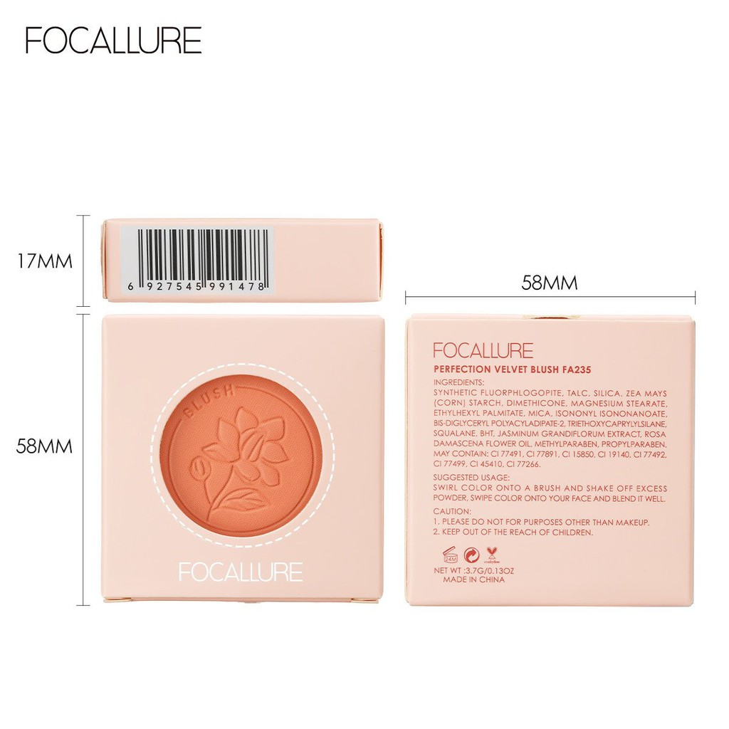 Focallure Perfection Velvet Blush On Focallure BlushOn Focallure Blush On Pallet Focallure Blush On Powder Focallure Focallur Fucallure Focalure