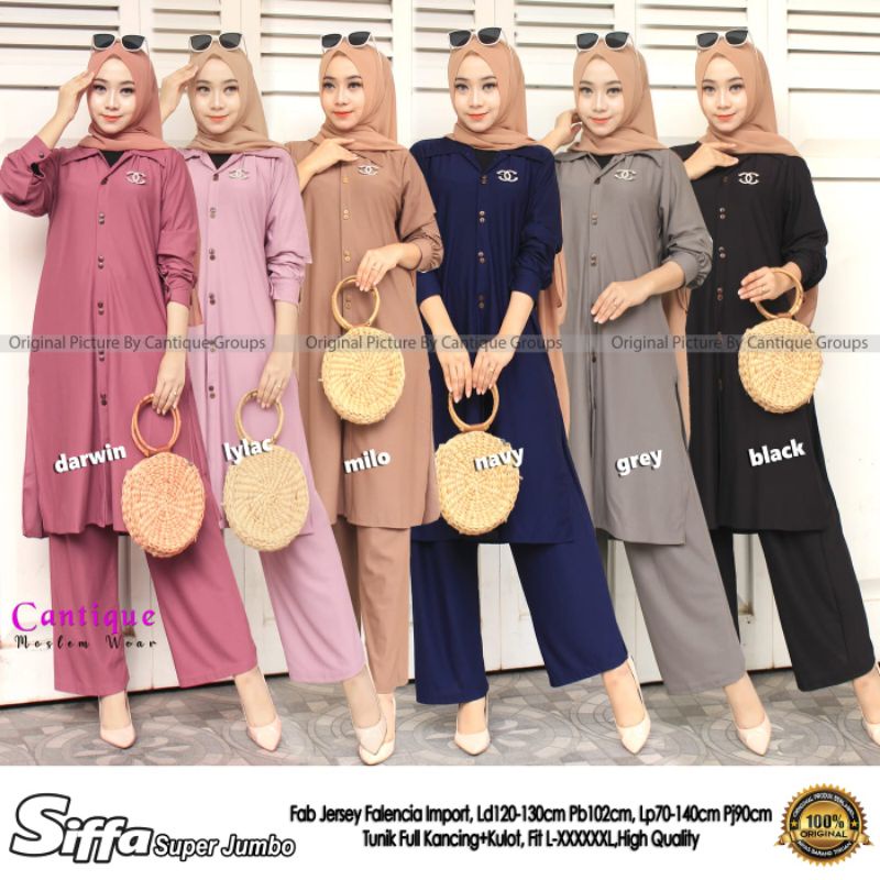 SIFFA SUPER JUMBO ORIGINAL PRODUK BY CANTIQUE SETELAN WANITA JUMBO