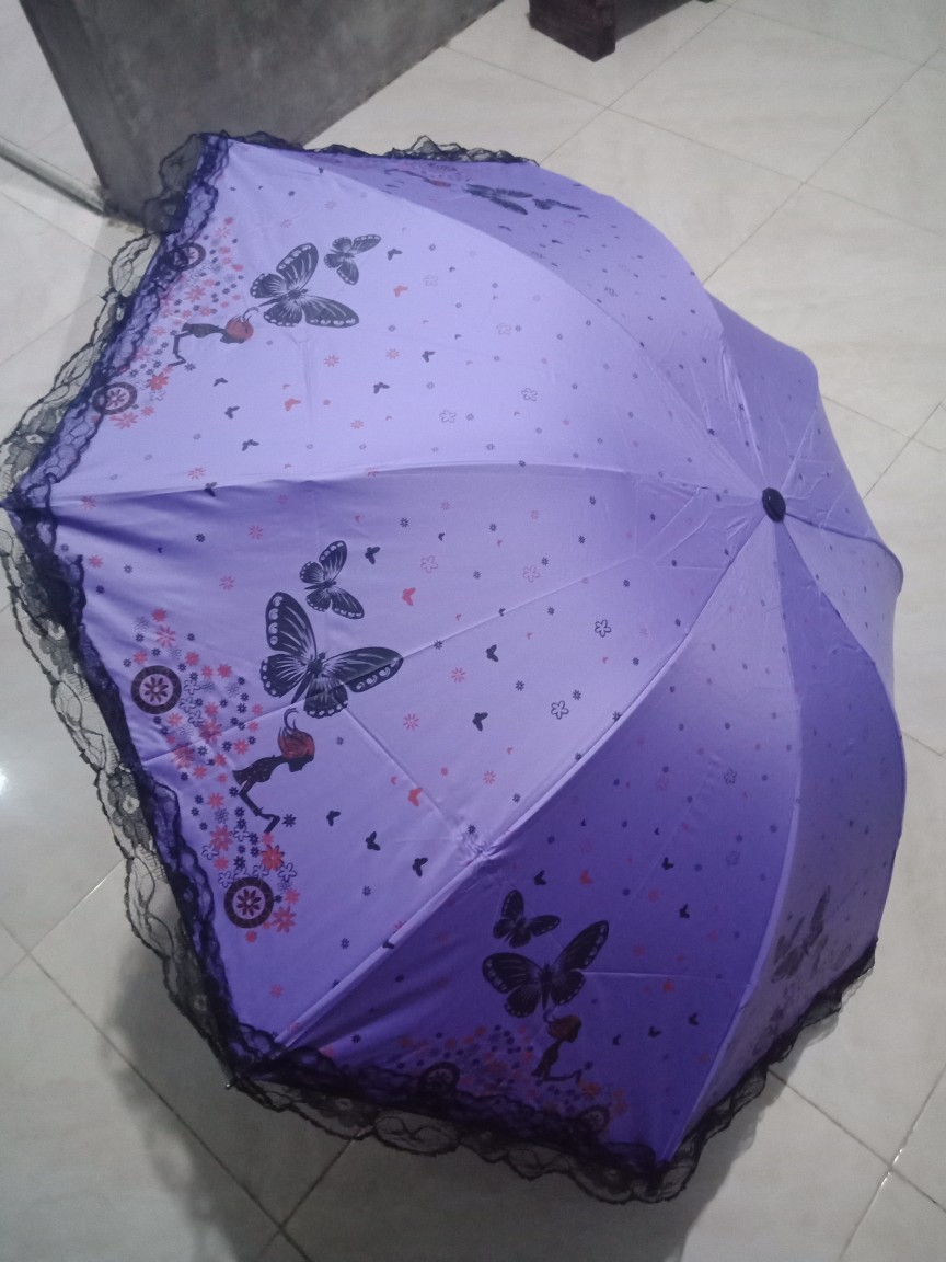 Payung Motif Kupu Kupu Princess Umbrella Butterfly Series