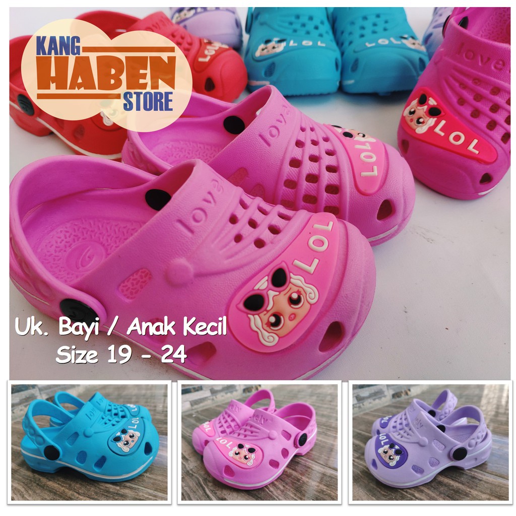 255E Sandal Baim Bayi Anak Karakter LOL - Fashion Balita Cowok Cewek Sendal Lucu Perempuan Dulux