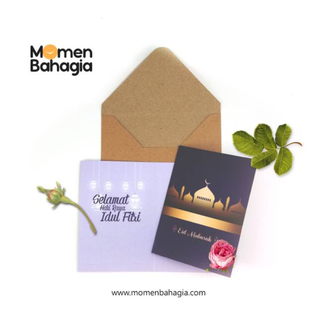 

Kartu Ucapan Lebaran Lipat Design Premium + Amplop Tebal