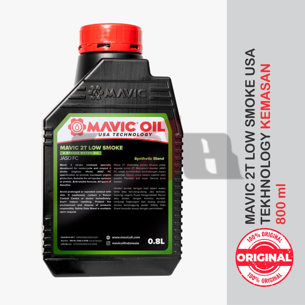 Oli Samping Mavic 2T Racing Oil Low Smoke Xtra Fragrance 800ml Ninja