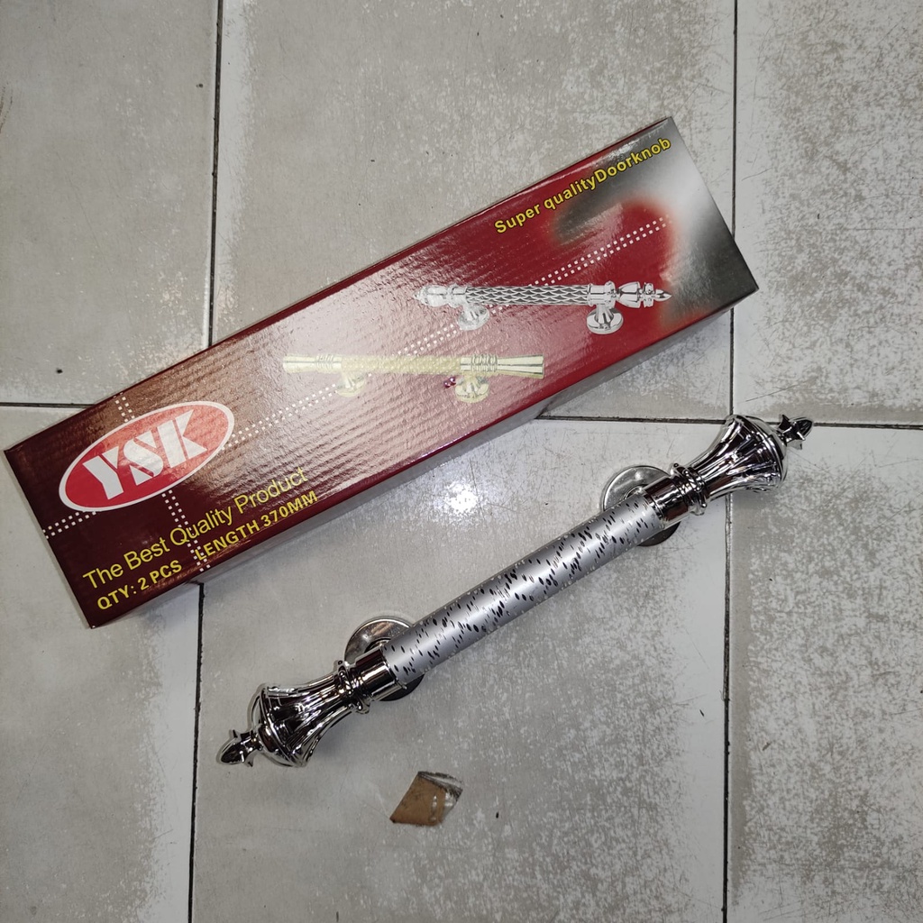 Tarikan Pintu Silver Bintik dan Sisik YSK Handle / Tarikan Pintu Laci Lemari Drawer