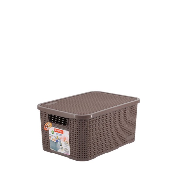 Lion Star Revo Keranjang Anyam Plastik CA-12 Storage Box 7 Ltr Kotak