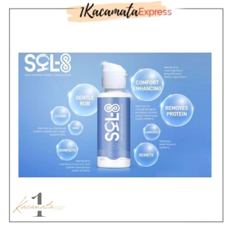 CAIRAN PEMBERSIH SOFTLENS SOL 8 (60ML) MULTI PURPOSE SOLUTION