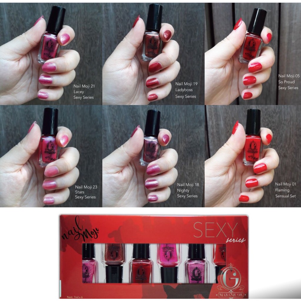 Madame Gie Nail Moji - Sexy Series isi 6 pcs PALING MURAH