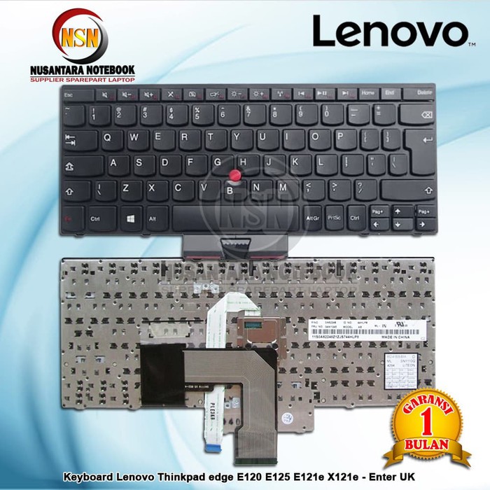 Keyboard Lenovo Thinkpad edge E120 E125 E121e X121e E220 Enter UK