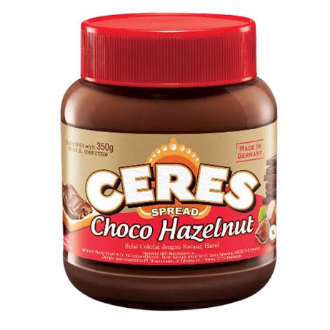 CERES CHOCO SPREAD HAZELNUT 350GR