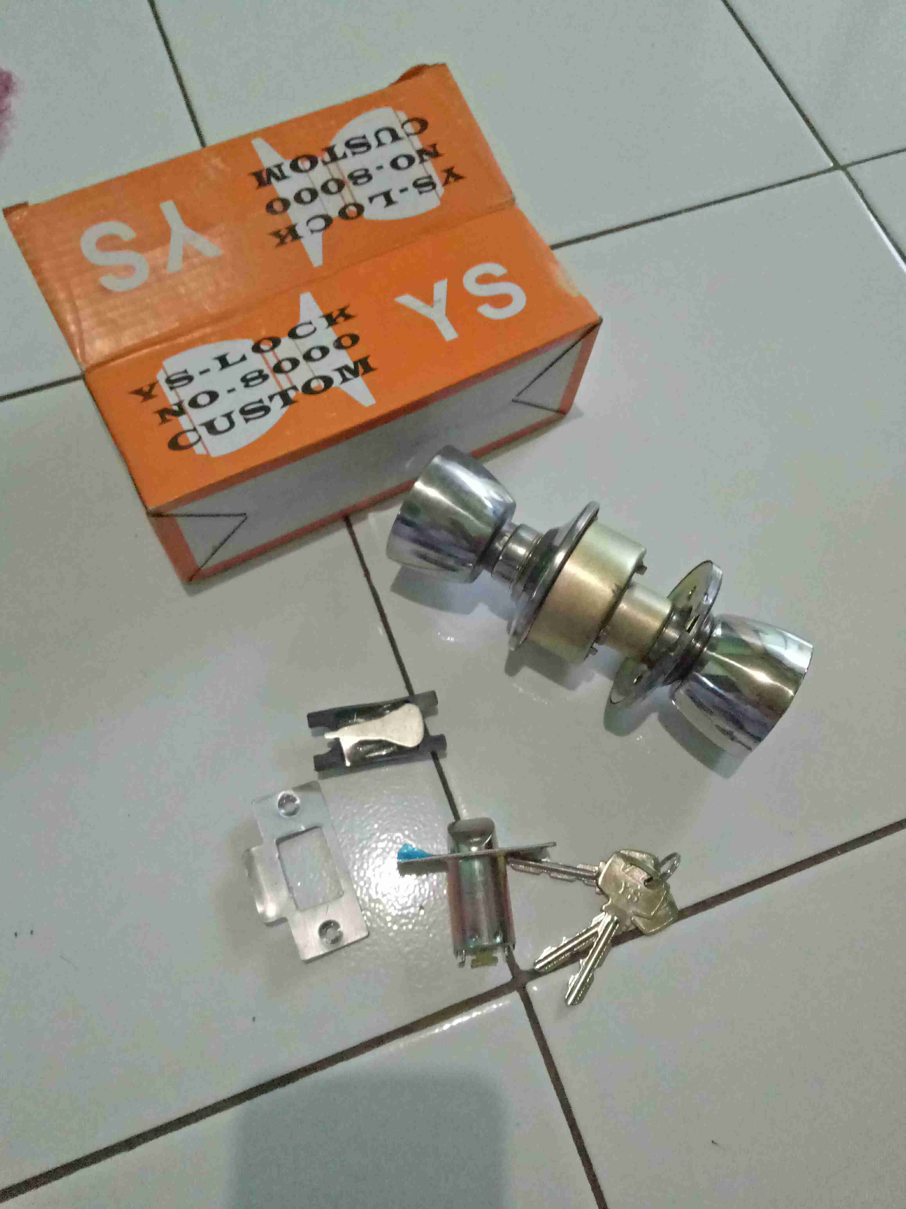 Kunci Pintu Kamar Mandi Bulat Perpc Kuat Awet Gagang Wc Toilet Murah