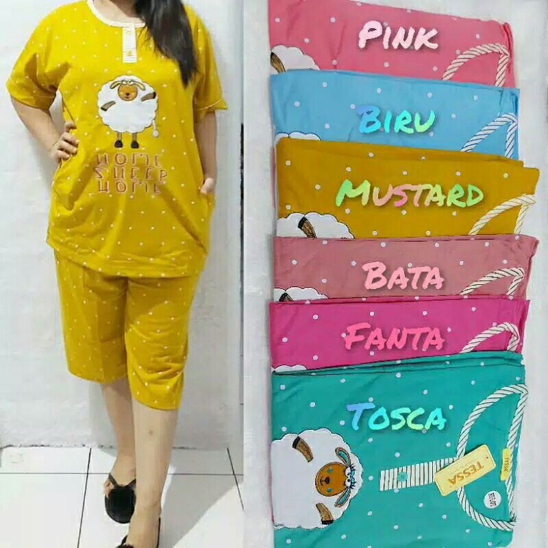 LARIS - PIYAMA BABYDOLL 3PER4 XXL TESSA WANITA DEWASA