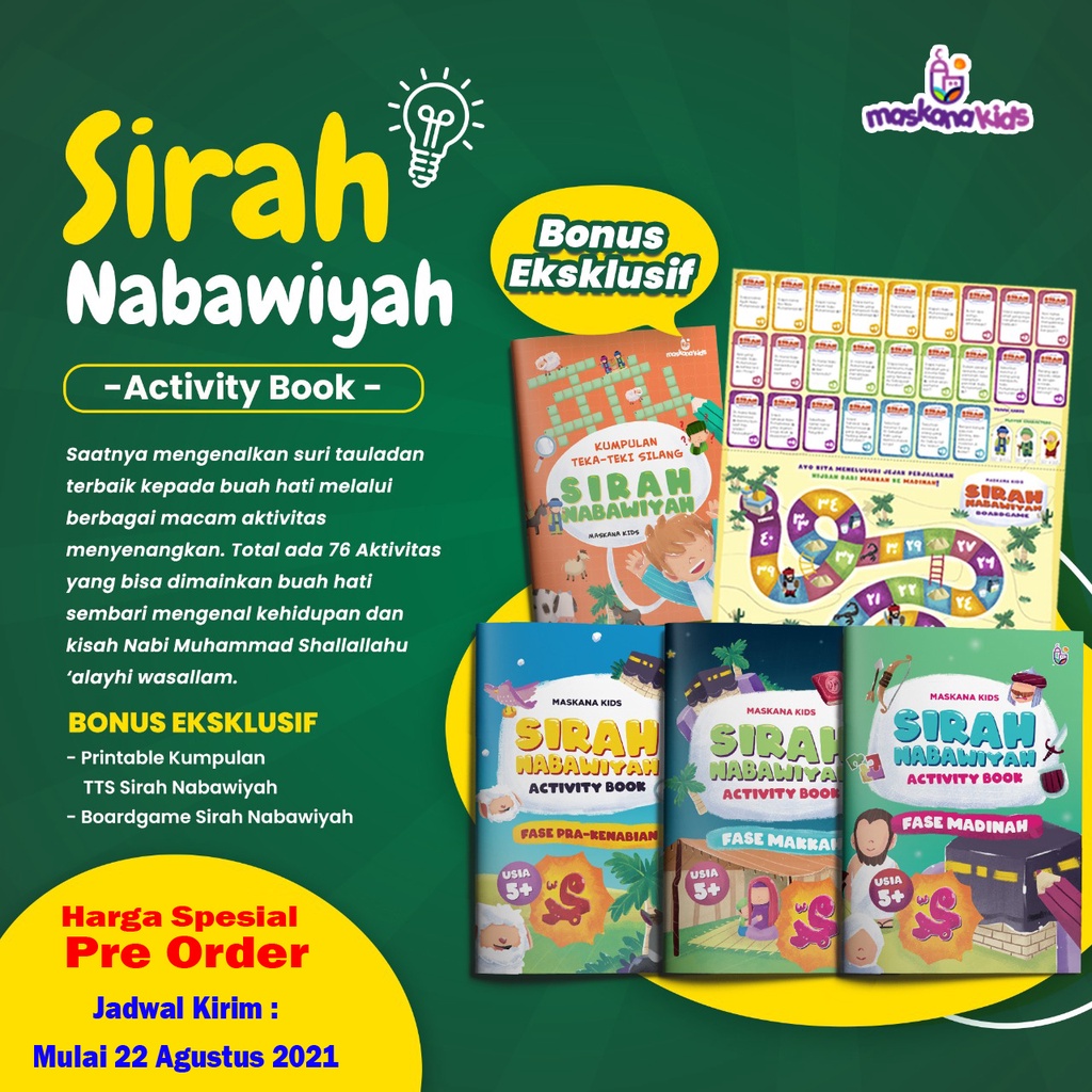 Buku Aktivitas Anak : Sirah Nabawiyah Activity Book