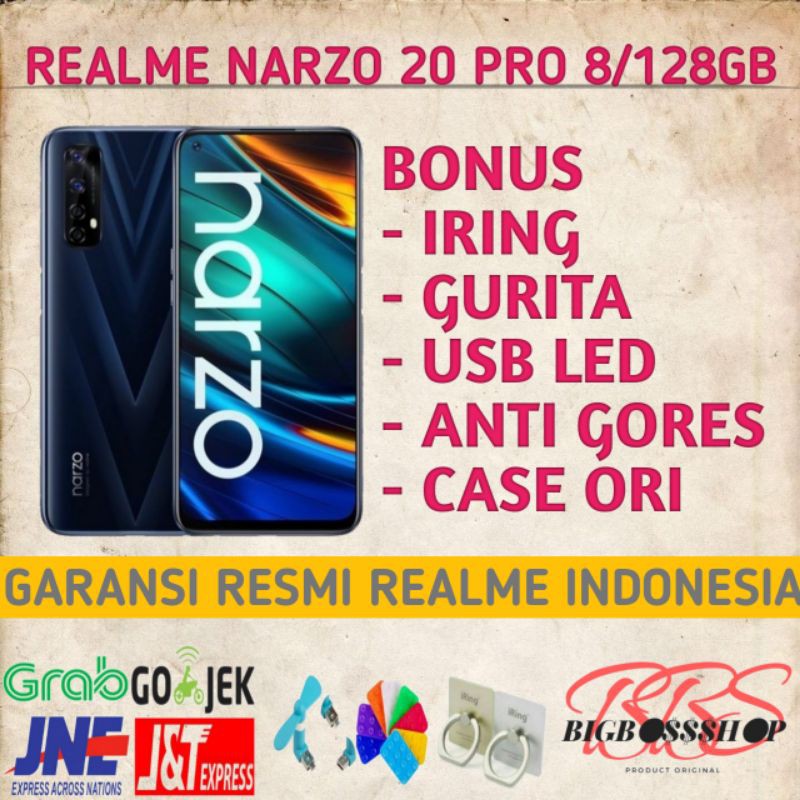 Realme Narzo 20 Pro 8/128GB Garansi Resmi