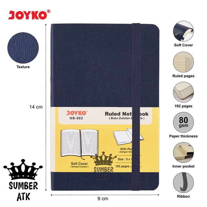 

Unik Ruled Notebook Diary Agenda Buku Catatan Bergaris Joyko Nb-662 Trendi