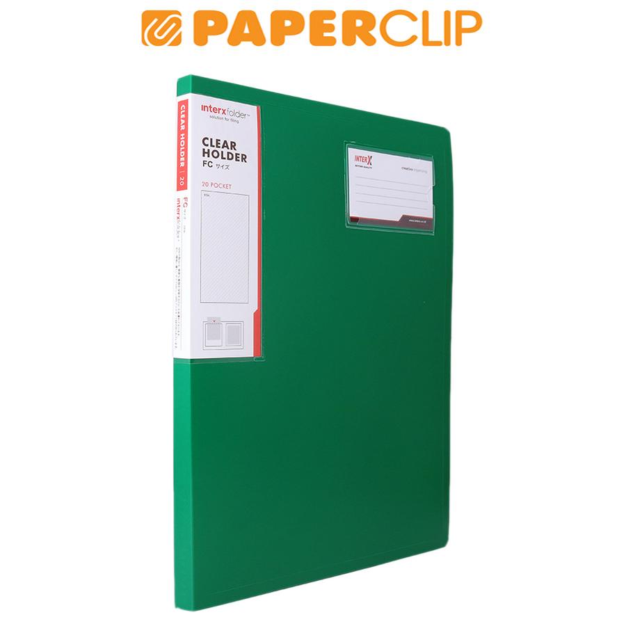 

CLEAR HOLDER INTERX CHX120F FC ISI 20 GREEN