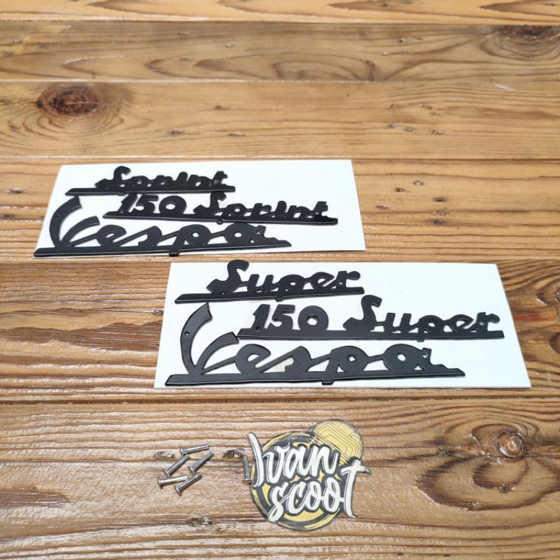 EMBLEM VESPA SUPER SPRINT EMBLEM VESPA SUPER LATIN VESPA SPRINT LATIN