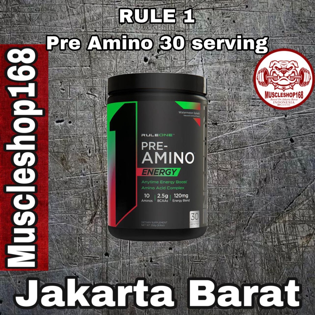 Rule 1 Pre Amino 30 Serving 250 Gram Rule One Amino Energy Powder