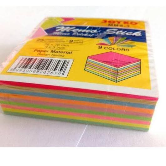 

Cuci Gudang Awal Tahun Memo Stick JOYKO MMS-3 9Warna@25lembar/Memo Pelekat/Sticky Note MMS3 Big Sale