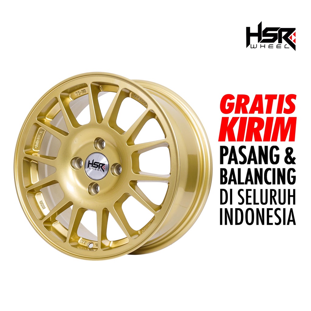 Velg Mobil Ring 15 FE02 HSR Ring 15X6.5 Hole 4X100 ET42 GOLD