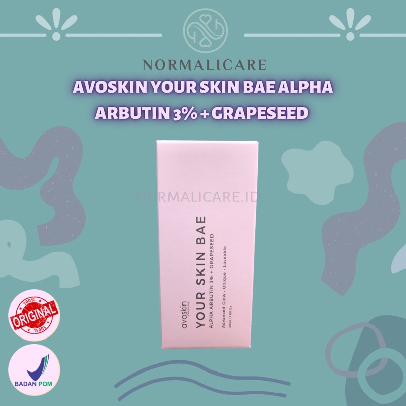 [ READY STOCK ] Avoskin Your Skin Bae Alpha Arbutin 3% + Grapeseed 30 ml
