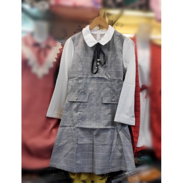 Tunik remaja wanita motif kotak import