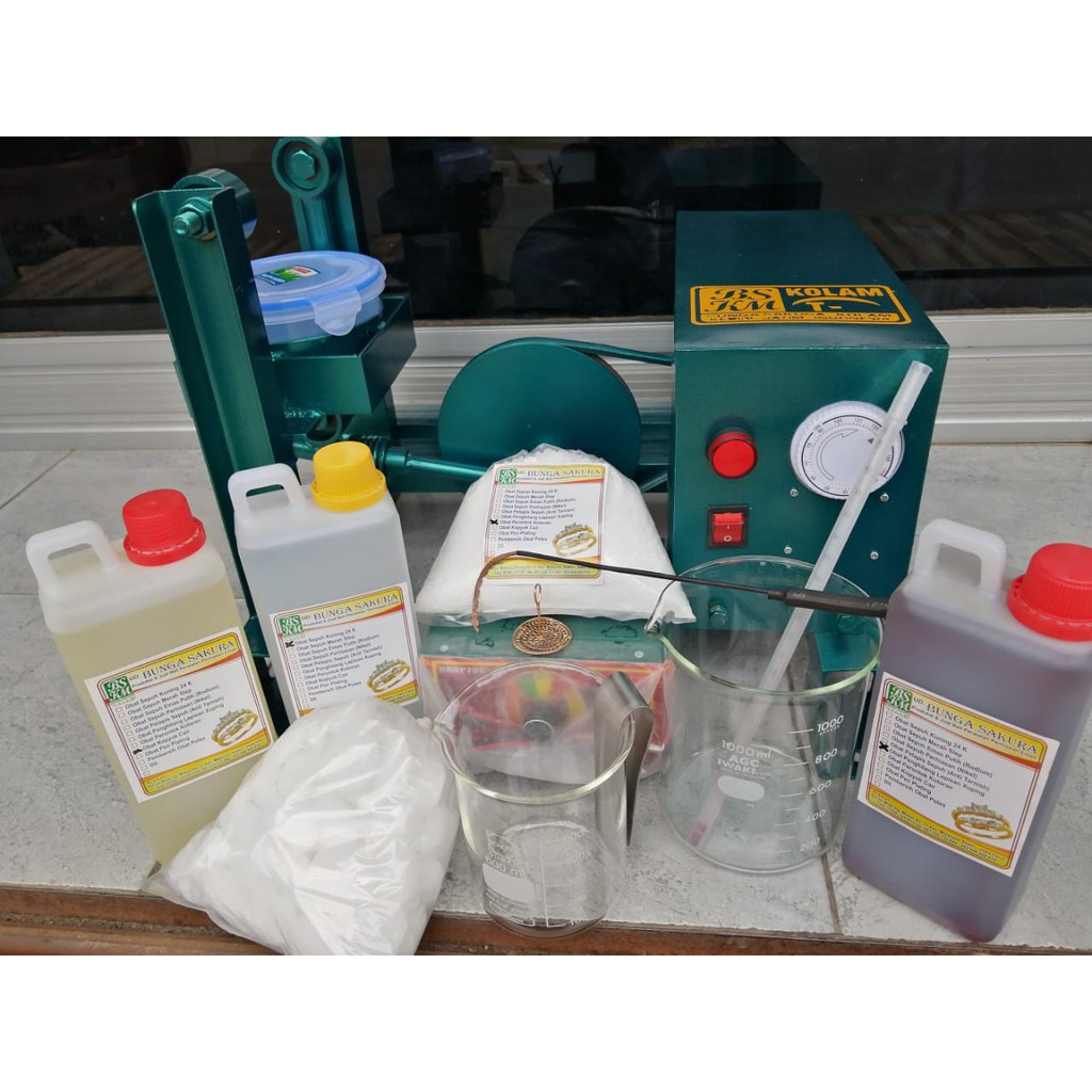 1 Paket Peralat dan Mesin Sepuh emas ,Perak,Tembaga,Xuping