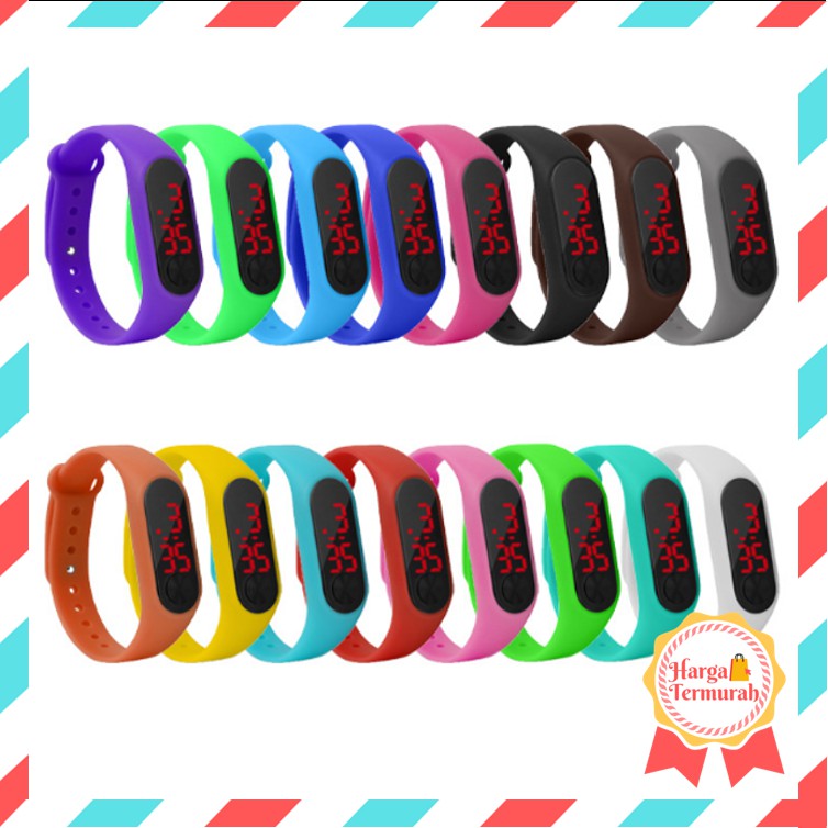 Harga Termurah - J169 Jam Tangan Band Watch / Jam Tangan LED / Arloji / Jam Tangan Unisex / Jam Tang
