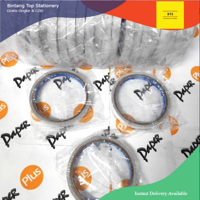 

[BTS] Double Tape Perekat 2 Sisi BONA 12mm (1/2inch)